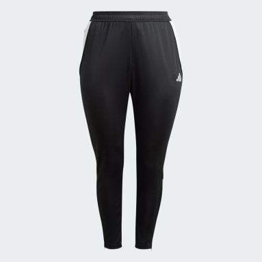 Women's Soccer Black Tiro 24 Training Pants (Plus Size)