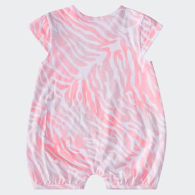 Infant & Toddler Training Pink Printed Shortie Romper