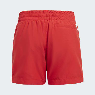 Boys Originals Red Originals Adicolor 3-Stripes Swim Shorts