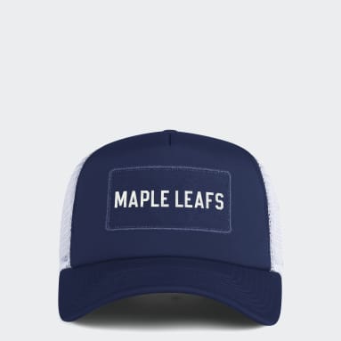 Men Sportswear Blue Maple Leafs Team Plate Trucker Cap