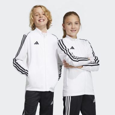 Kinder Fußball Tiro 23 League Trainingsjacke Weiß