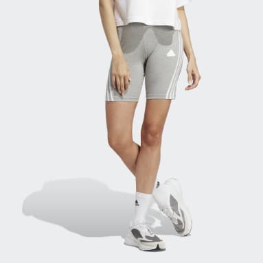 Women Sportswear Grey Future Icons 3-Stripes Bike Shorts