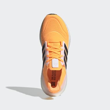 Men Running Orange Ultraboost 22 Shoes