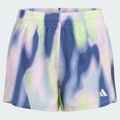Youth Training Blue Allover Print Pacer Woven Shorts