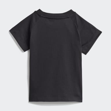 Polera Adicolor Estampada Negro Niño Originals