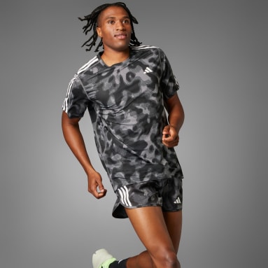 Camiseta Estampada Own the Run Três Listras