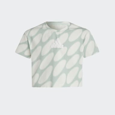 T-shirt Marimekko Allover Print Cotton Bianco Ragazza Sportswear