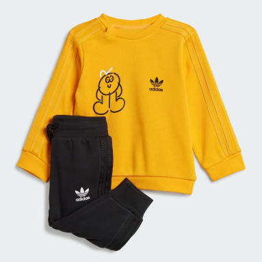 키즈 originals Yellow 아디다스 x James Jarvis 크루 세트