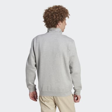 Sudadera Adicolor Classics Half-Zip 3 bandas Gris Hombre Originals
