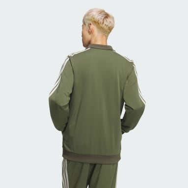 3-스트라이프 레귤러 핏 더블 니트 트랙탑