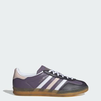 adidas Originals GAZELLE INDOOR - Zapatillas - shock purple solar yellow  gum/morado 