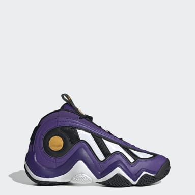 Visiter la boutique adidasadidas Chaussures de Basket-Ball Unisexes pour Adulte Couleur Violet/Blanc Taille 4,5 