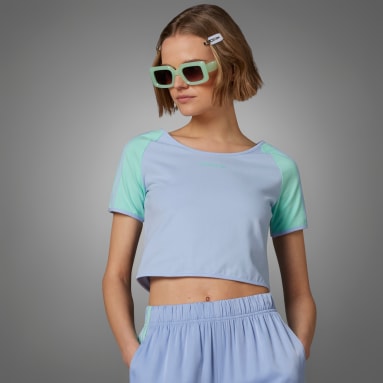 T-shirt Island Club Short Bleu Femmes Originals