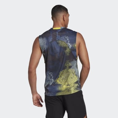 Men Gym & Training Multicolour HIIT Allover Print Training Tank Top