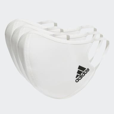 Sportswear White Face Covers 3-Pack M/L