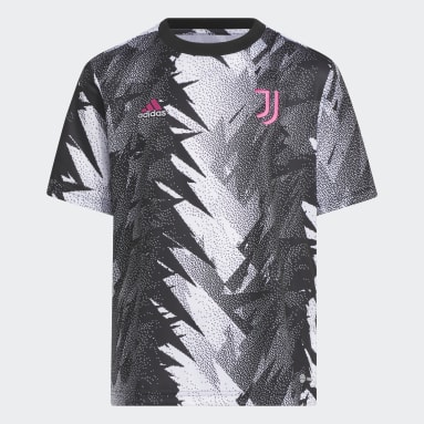 Camisola de Aquecimento da Juventus Preto Rapazes Futebol