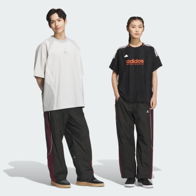 【新品未使用】ADIDASウーブンプリントトラックパンツ XS(US:2XS) byd3s--裏地付ルーズフィット-
