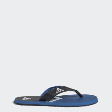 Men Swim Blue CORE LINEAR EEZAY 2019 SLIPPERS