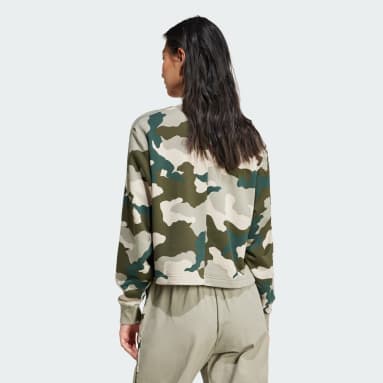 Polera Corta Essentials 3 Tiras Estampado de Camuflaje