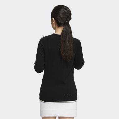 Women Golf Black 3S 긴팔 풀오버 스웨터