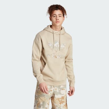 Tan adidas hoodie mens outlet