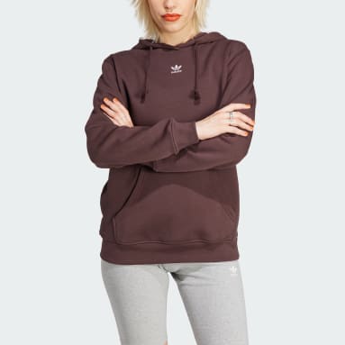 Women Sportswear Brown Adicolor Essentials Fleece Hoodie