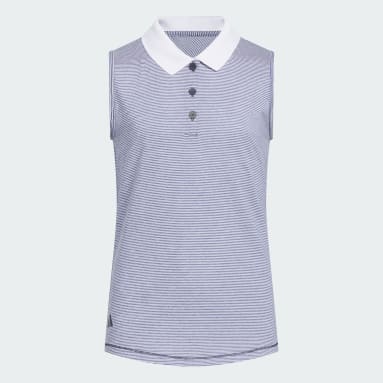 Ottoman Striped Sleeveless Polo Shirt Kids