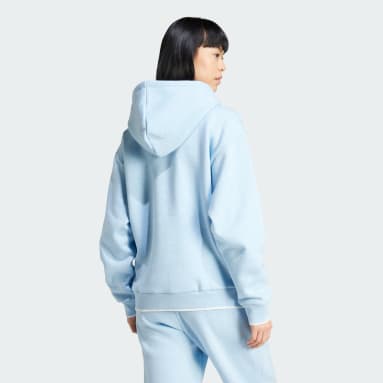 Womens Blue Hoodies adidas UK