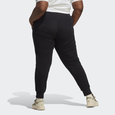 Ženy Originals černá Kalhoty Adicolor Essentials Slim (plus size)
