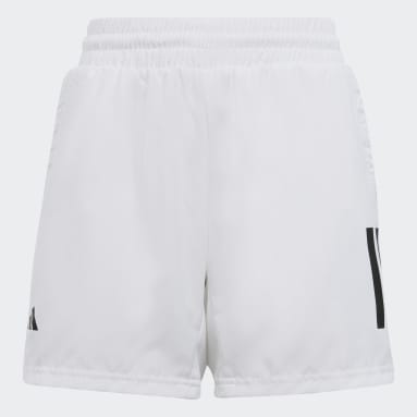Jungen Tennis Club Tennis 3-Streifen Shorts Weiß