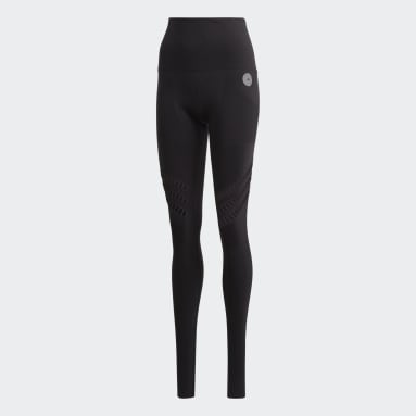 Women Sportswear Black adidas by Stella McCartney TRUESTRENGTH Warp Knit Yoga Tights