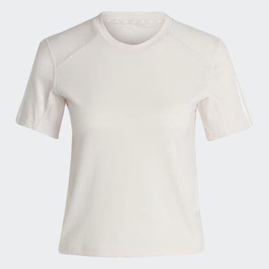 Áo Thun Lửng Tập Luyện 3 Sọc Cotton Train Essentials