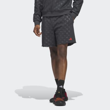 Trae Allover Print Shorts Grå