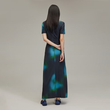 Y-3 Fitted AOP Closure Dress