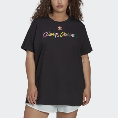Frauen Originals Always Original Graphic T-Shirt – Große Größen Schwarz
