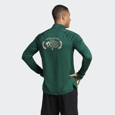Sports Club 1/4-Zip Long Sleeve T-skjorte Grønn