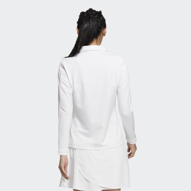 Women Golf White 콜드레디 긴팔 폴로 셔츠