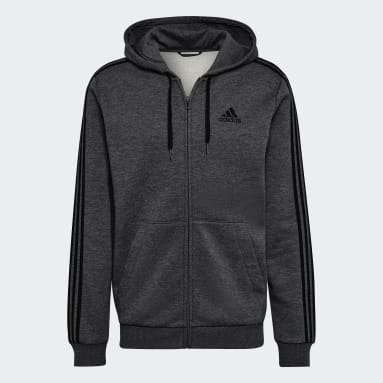 Casaco com Capuz em Fleece 3-Stripes Essentials