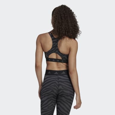 Dames Fitness En Training Hyperglam Techfit Medium-Support Zebra Beha