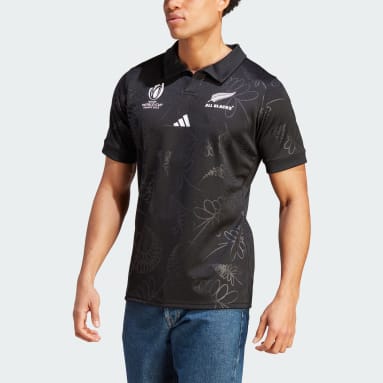 Mænd Rugby Sort All Blacks Rugby hjemmebanetrøje