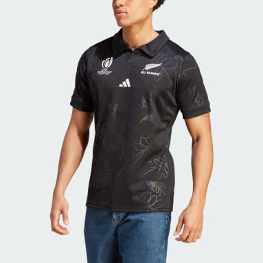 Men Rugby Black All Blacks Rugby Home Jersey