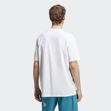 Camiseta adidas Adventure Estampada Blanco Hombre Originals