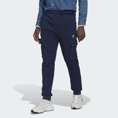 Pantalon Cargo Adicolor Essentials Trefoil Bleu Hommes Originals