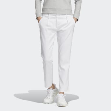 Women Golf White 플레이 그린 트윌 팬츠