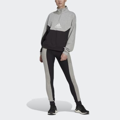 Half-Zip and Tights Treningsdress Svart