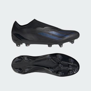 Soccer Black X Crazyfast.1 Laceless Firm Ground Soccer Cleats