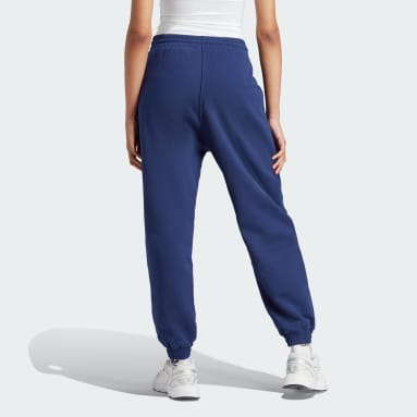 Women Lifestyle Blue 펄 트레포일 커프트 스웨트 팬츠