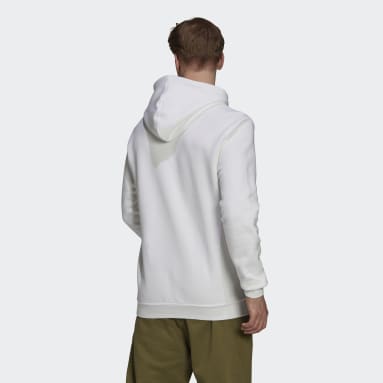 Camisola com Capuz em Fleece Essentials Branco Homem Sportswear