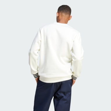 adidas Sweat-shirt brodé Nice Blanc Hommes Originals