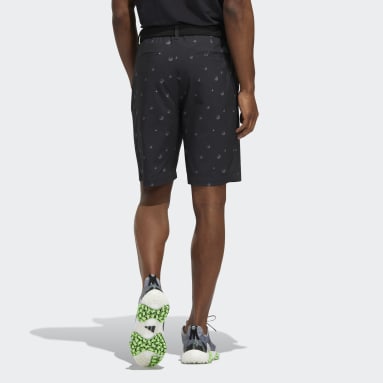 Men Golf Black Ultimate365 Allover Print 9-Inch Shorts
